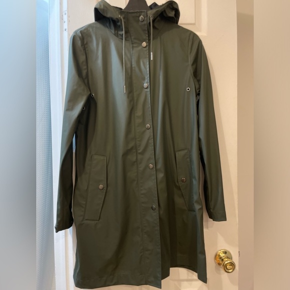 SAMSOE Jackets & Blazers - Samsøe Samsøe Women's Olive Green Raincoat
